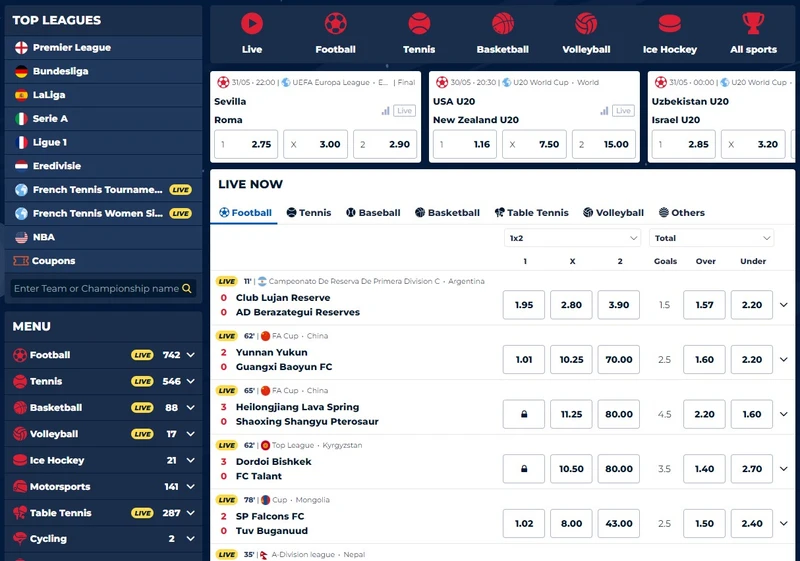 Sportovní sázení v Jupi casino
