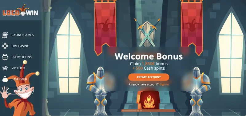 LocoWin-Home page